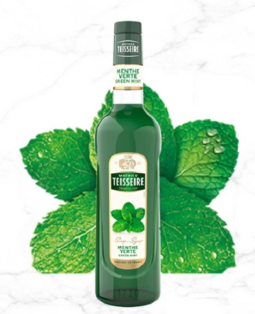 Siro Teisseire Bạc Hà Xanh 700ml - Teisseire Green Mint Syrup - Nguyên liệu  pha chế Horecavn
